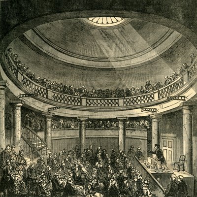 Wnętrze Rotundy, Blackfriars Road, 1820, c1878. autorstwa Unbekannt