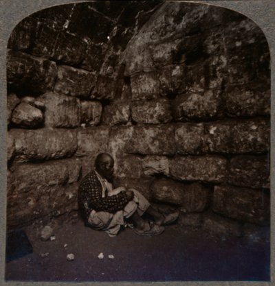 Wnętrze Grobu Łazarza, ok. 1900 autorstwa Unbekannt