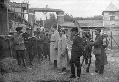 Przesłuchanie jeńców niemieckich, Francja, sierpień 1914 autorstwa Unbekannt