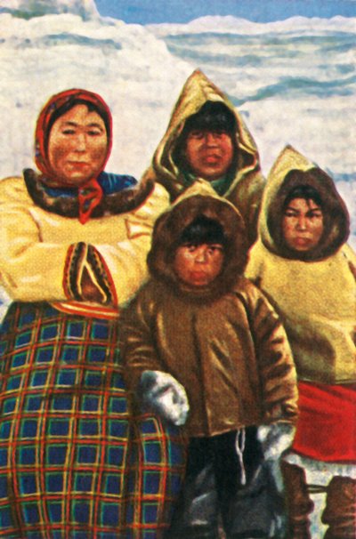 Inuici z Labradoru w północnej Kanadzie, ok. 1928 r. autorstwa Unbekannt