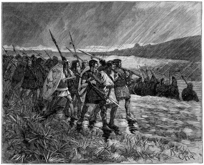 Inwazja Alanów lub Wizygotów, Gal, początek V w. 1882-1884 autorstwa Unbekannt