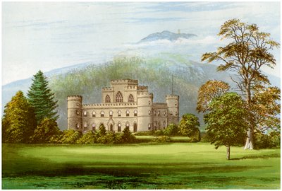 Zamek Inveraray, Argyllshire, Szkocja, dom księcia Argyll, ok. 1880 r. autorstwa Unbekannt
