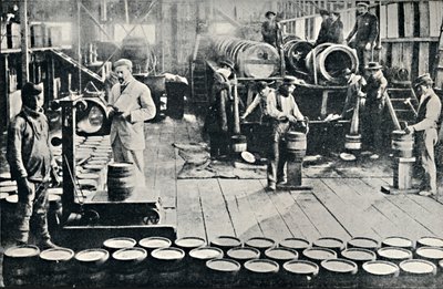 Przygotowanie jodu do wysyłki w Salitreras w Tarapaca, 1911 r. autorstwa Unbekannt