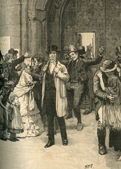 Irlandzcy więźniowie wyzwoleni podczas postępów Lorda Mulgravesa, 1836/1890. autorstwa Unbekannt