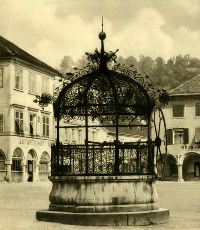 Żelazna studnia, Bruck an der Mur, Styria, Austria, c1935. autorstwa Unbekannt
