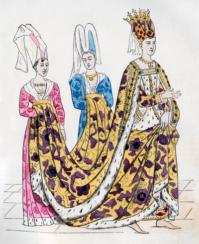 Izabea Bawarska, królowa małżonka Karola VI Francji, 1385 1882-1884 autorstwa Unbekannt