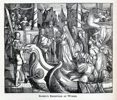 Przyjęcie Isabels w Worms, 1882 r autorstwa Unbekannt