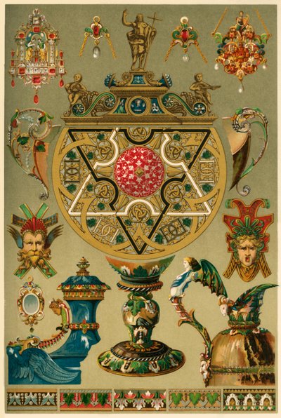Włoskie prace renesansowe w metalach szlachetnych i emalii, 1898. autorstwa Unbekannt