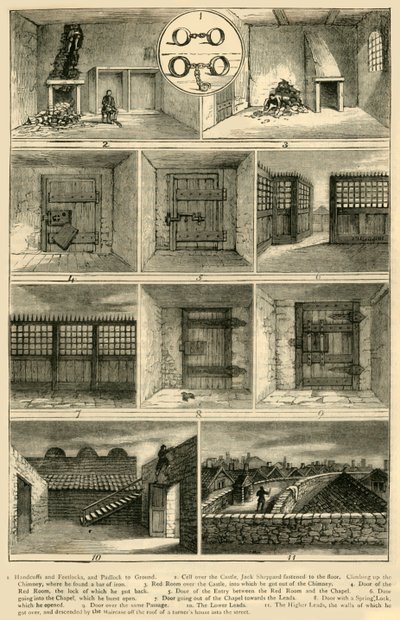 Ucieczki Jacka Shepparda, ok. 1872 r. autorstwa Unbekannt