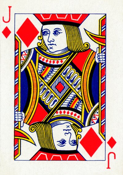 Jack of Diamonds z talii kart do gry Goodall & Son Ltd., c1940 autorstwa Unbekannt
