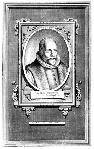 Jacobus Arminius, holenderski teolog i profesor teologii na Uniwersytecie w Leiden autorstwa Unbekannt