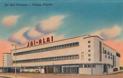 Jai Alai Fronton - Tampa, Floryda, c1940 autorstwa Unbekannt