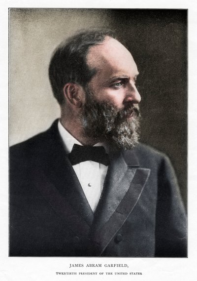 James Abram Garfield, 20 prezydent Stanów Zjednoczonych, ok. 1881 r. autorstwa Unbekannt