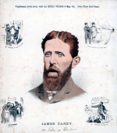 James Carey, irlandzki republikanin i informator, 1883 autorstwa Unbekannt