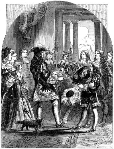 Jakub II żegna się z Ludwikiem XIV z Francji, 1689 autorstwa Unbekannt