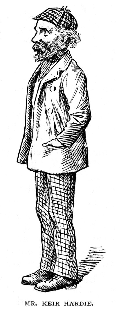 James Keir Hardie, urodzony w Szkocji brytyjski związkowiec i polityk Partii Pracy, 1903 autorstwa Unbekannt