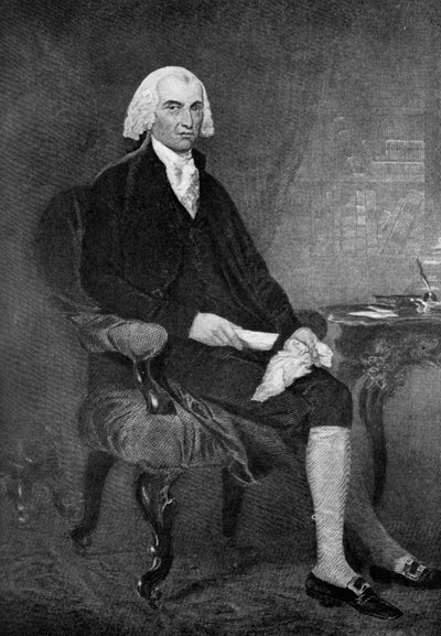 James Madison 1751-1836, czwarty prezydent Stanów Zjednoczonych, XIX w. 1908 autorstwa Unbekannt