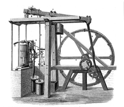 Prototypowy silnik parowy Jamesa Wattsa Old Bess, c1778 autorstwa Unbekannt