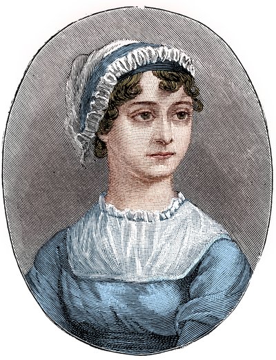 Jane Austen 1775-1817, angielska powieściopisarka autorstwa Unbekannt
