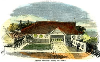Japoński dom gubernatorów, w Nagasaki, Japonia, 1855 autorstwa Unbekannt