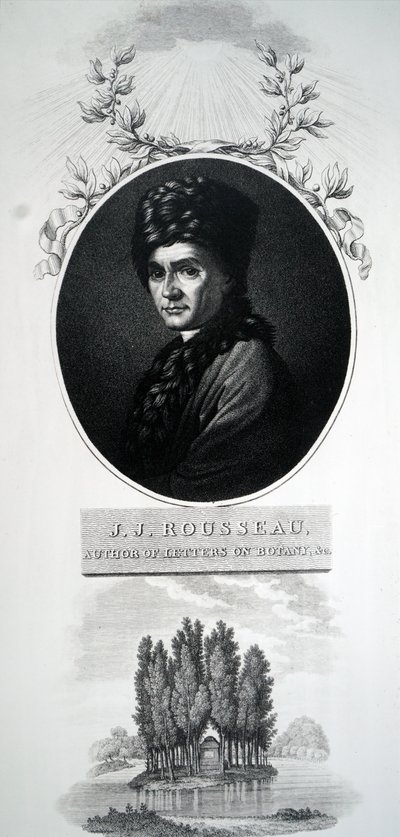 Jean-Jacques Rousseau. autorstwa Unbekannt