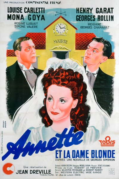 Jean Drevilles Annette et la Dame Blonde, Annette and the Blonde Woman, 1941 autorstwa Unbekannt