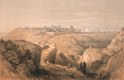 Jerozolima od drogi prowadzącej do Betanii, 1855. autorstwa Unbekannt
