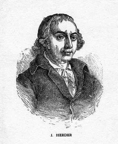 Johann Gottfried von Herder, niemiecki poeta, krytyk, teolog i filozof, XIX w. autorstwa Unbekannt