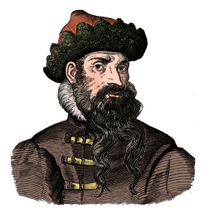 Johann Gutenberg, niemiecki metalowiec i wynalazca, XVI w., 1870 r. autorstwa Unbekannt