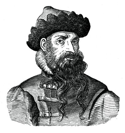 Johann Gutenberg, niemiecki metalowiec i wynalazca, XVI wiek, 1870 autorstwa Unbekannt
