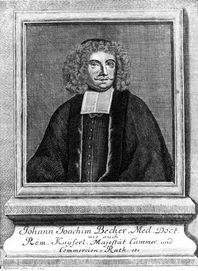 Johann Joachim Becher, niemiecki lekarz i chemik, ok. 1670 autorstwa Unbekannt
