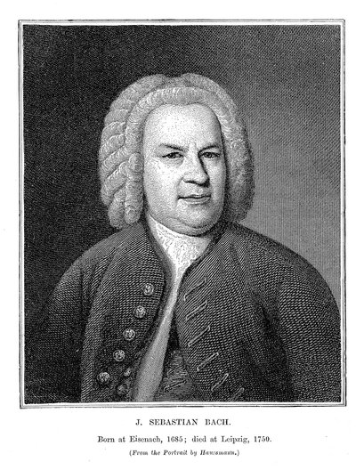 Johann Sebastian Bach 1685-1750, niemiecki kompozytor i organista, 1746 autorstwa Unbekannt