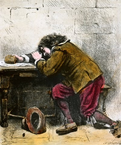 Śniący John Bunyan, XVII wiek, koniec XIX lub początek XX wieku autorstwa Unbekannt
