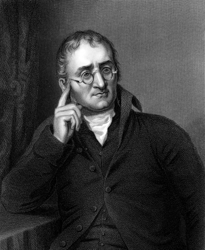 John Dalton, angielski chemik, ok. 1860 r. autorstwa Unbekannt