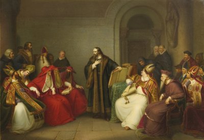 Jan Hus przed Soborem w Konstancji, koniec XIX wieku autorstwa Unbekannt
