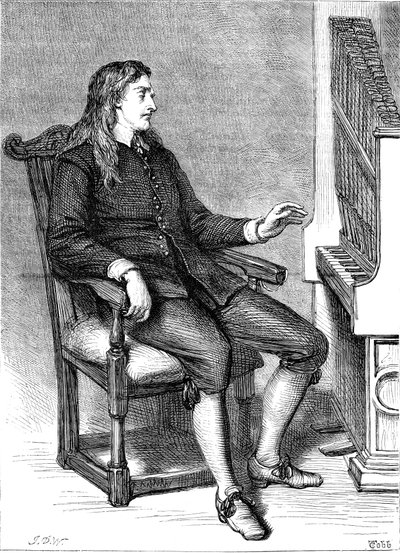 John Milton 1608-1674, angielski poeta, 1870 autorstwa Unbekannt