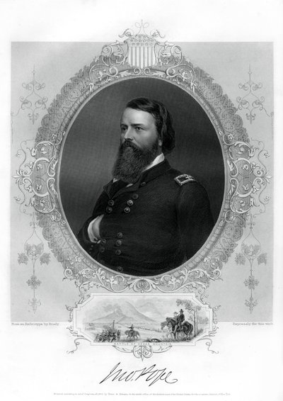 John Pope, generał Unii w wojnie secesyjnej, 1862-1867 autorstwa Unbekannt