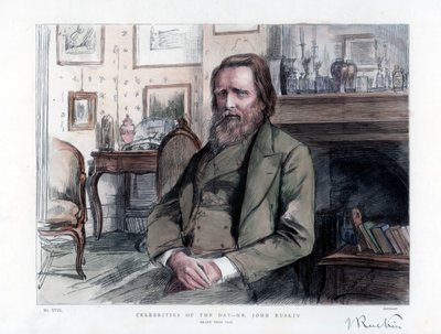 John Ruskin 1819-1900, angielski krytyk, pisarz, poeta i artysta, 1886 autorstwa Unbekannt