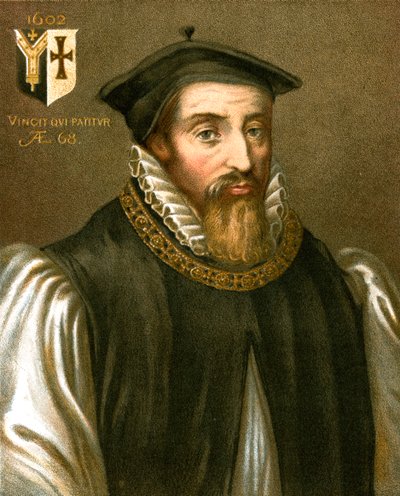 John Whitgift, arcybiskup Canterbury, 1602 autorstwa Unbekannt