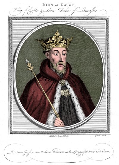 Jan Gaunt, książę Lancaster 1340-1399 autorstwa Unbekannt
