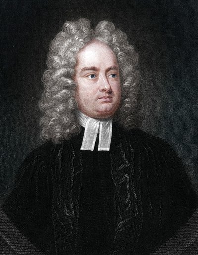 Jonathan Swift, duchowny anglo-irlandzki, satyryk i poeta. autorstwa Unbekannt