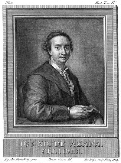 Jose Nicolas de Azara 1731-1804, hiszpański dyplomata i mecenas sztuki i literatury, 1784 autorstwa Unbekannt