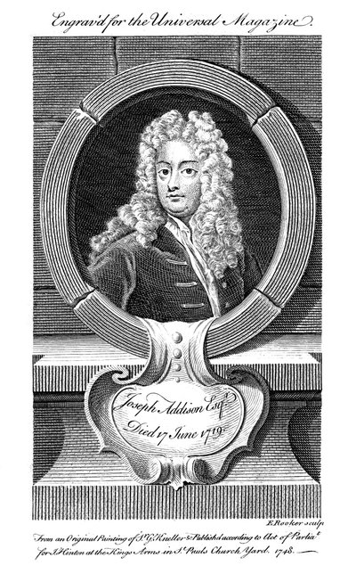 Joseph Addison, angielski polityk i pisarz, XIX wiek autorstwa Unbekannt