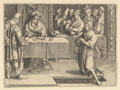 Joseph Interpreting Pharoahs Dreams kopia, 1640-70. autorstwa Unbekannt
