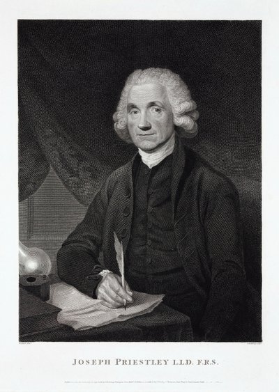 Joseph Priestley, angielsko-amerykański teolog i chemik autorstwa Unbekannt