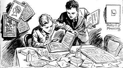 Radość kolekcjonowania znaczków, 1937 autorstwa Unbekannt