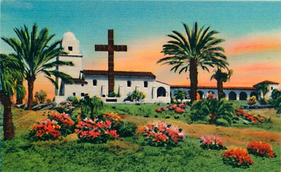 Muzeum Junipero Serra, Stare Miasto. San Diego, Kalifornia, ok. 1941 r. autorstwa Unbekannt