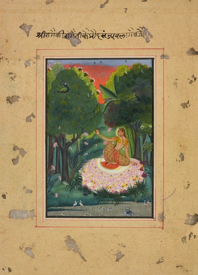 Komoda Ragini, Folio z Ragamali, ca. 1770-1775. autorstwa Unbekannt