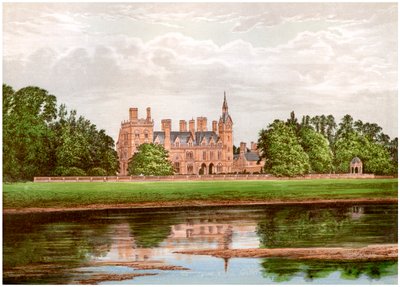 Kelham Hall, Nottinghamshire, dom rodziny Manners-Sutton, ok. 1880 autorstwa Unbekannt