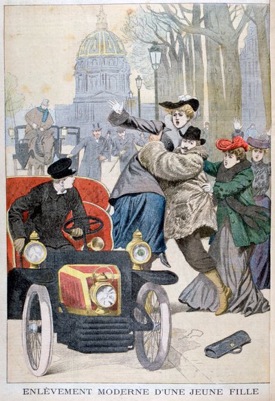Porwanie młodej kobiety w Paryżu, 1902 autorstwa Unbekannt